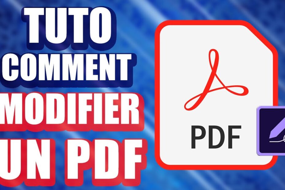 comment modifier un pdf