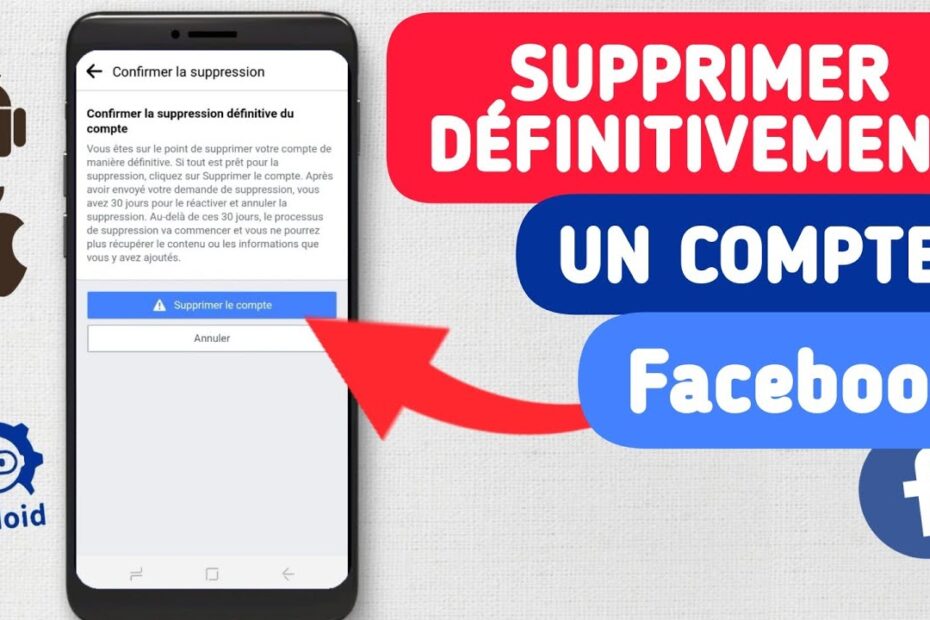 comment supprimer un compte facebook